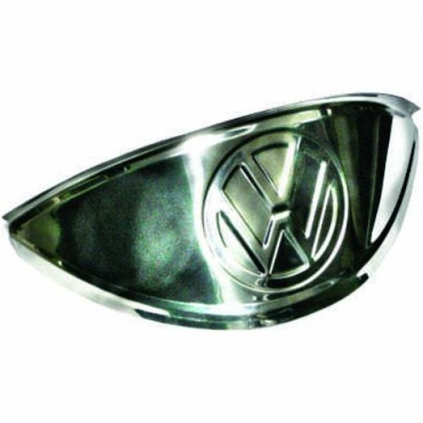 Pestana Farol Fusca Logotipo VW Inox Par